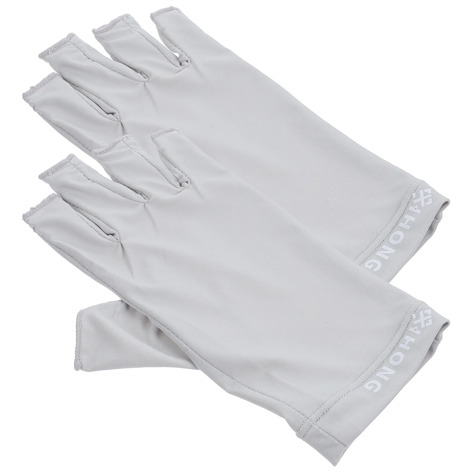

1 Pair Sunscreen Nail Breathable Uv Protection For Gel Manicure Fingerless Hand Protection Glove For Women