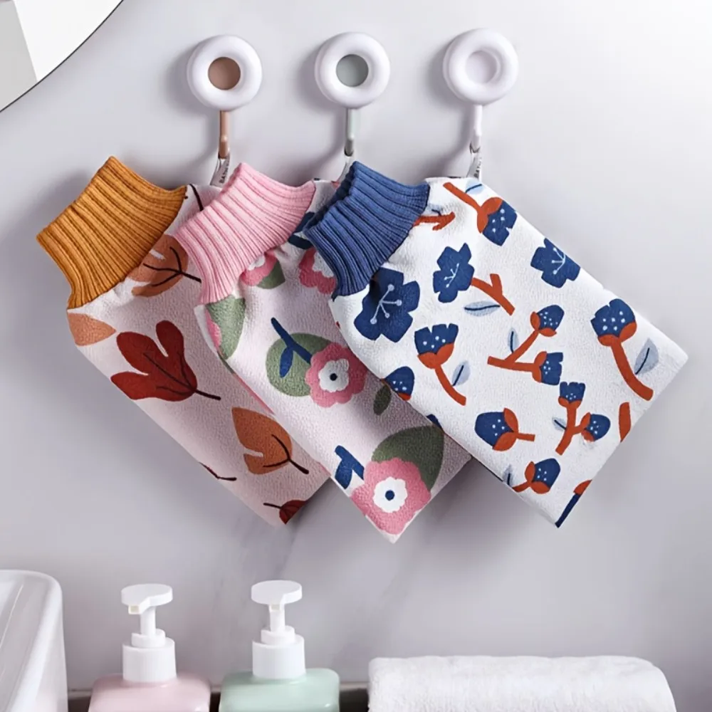 Moroccan Hammam Bath Scrub Glove Exfoliating Body Facial Tan Massage Glove Exfoliator Glove Bath Shower Wash Flower Bath Towel