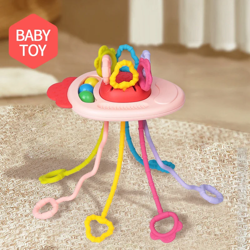 

Baby Lala Toy Hand Grasp Ball Develop Infant Games Can Chew Soft Glue Finger Teeth Bite Early Education Touch Bithday Gifts