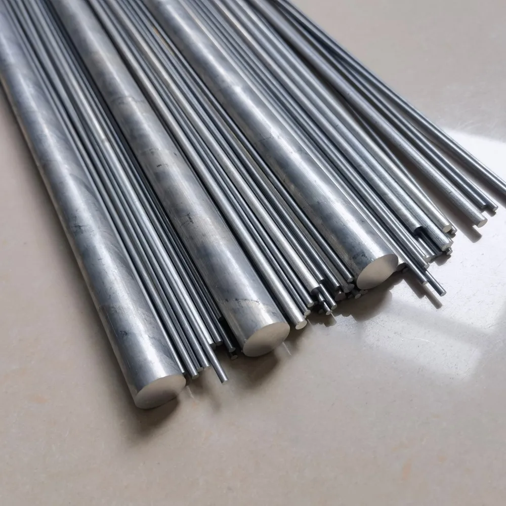 7075 Solid Aluminum Rod Diameter 3-25mm Length 490mm Super Hard AL7075 Grade Aluminum Round Bar for Aviation Maritime Industry