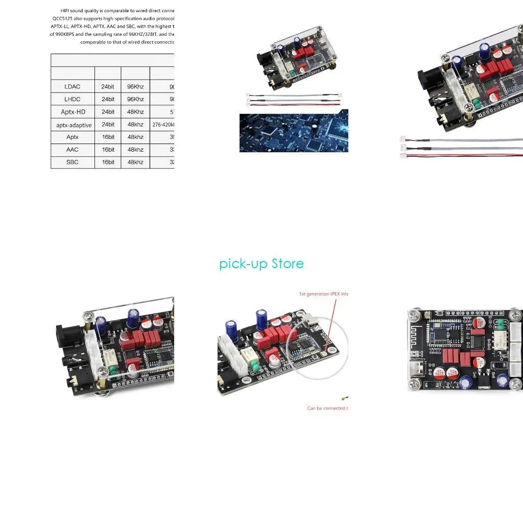 

Q5WA LA02 QCC5125 Блютетут-совместимый 5.1 Decoders Board Board APTX LDAC