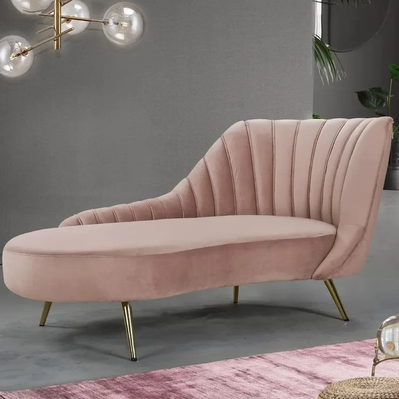 Nordic light luxury concubine sofa concubine chair single sofa chair simple bedroom comfortable soft beauty couch