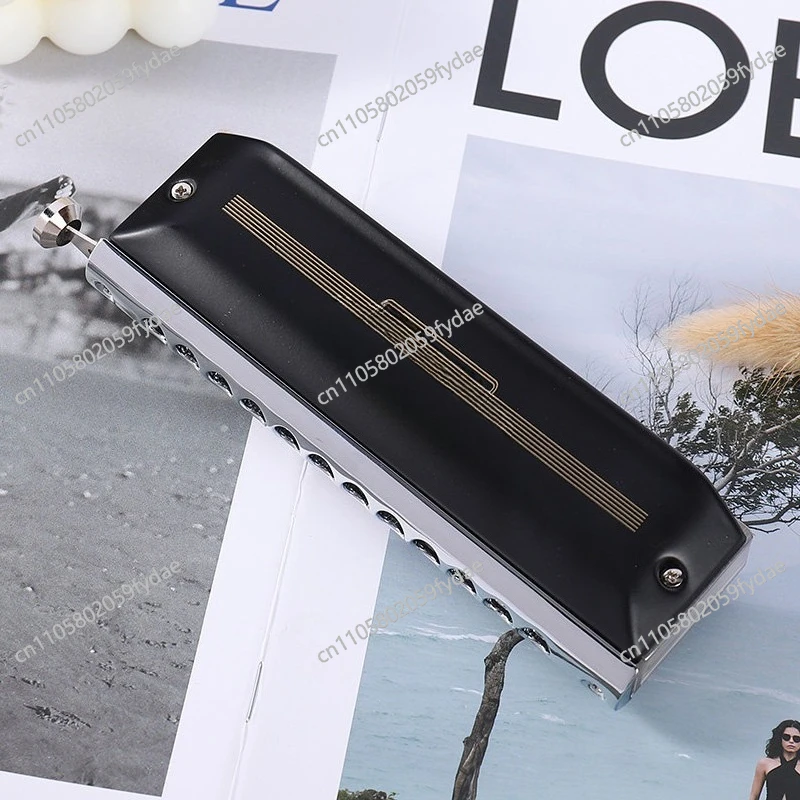12-Hole Chromatic Harmonica 2.0 Upgraded Washable Mucosa