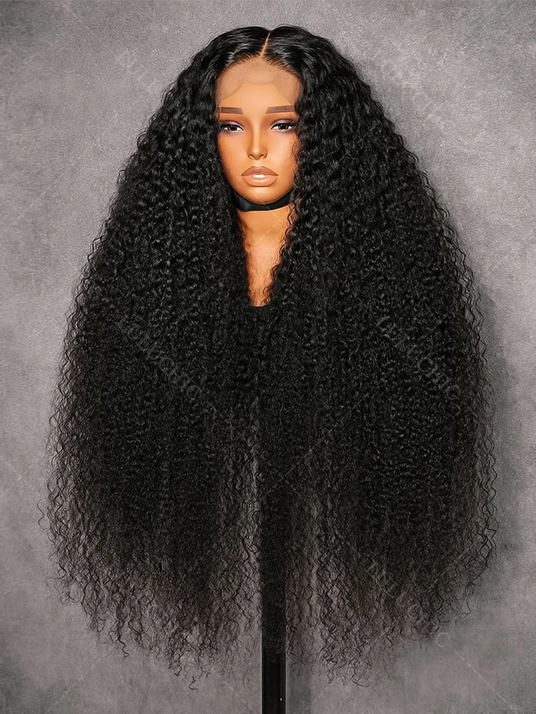

200 Density Deep Wave Lace Front Wigs 13x4 HD Lace Frontal Kinky Curly Wigs Pre Cut 5x5 Water Wave Human Hair Glueless Wigs