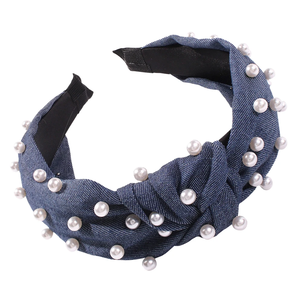 

Head Band Pearl Headband Women Hair Fashion Hoop European American Knot Women's