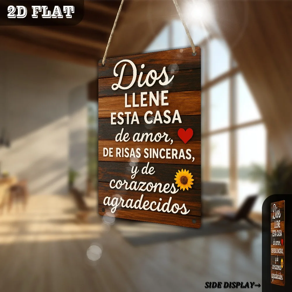 2D Flat Wooden Print, 1pc, 