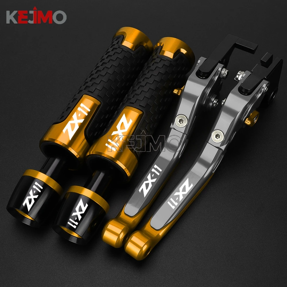 

Accessories Motorcycle Adjustable Brake Clutch Lever Handle Bar Hand Grips Ends FOR Kawasaki ZX1100 ZX11 ZX 11 1990-2001 2000 99