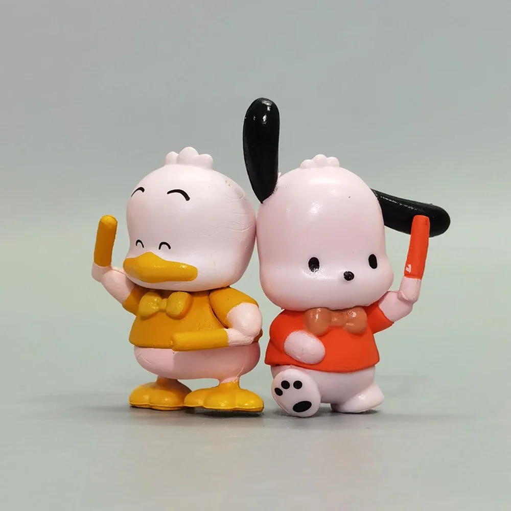 Sanrio 4Cm Pochacco Figure BadBadtz-maru KEROKERO KEROPPI Anime Kawaii słodka zabawka kolekcja materiałów pcv prezenty dla dzieci