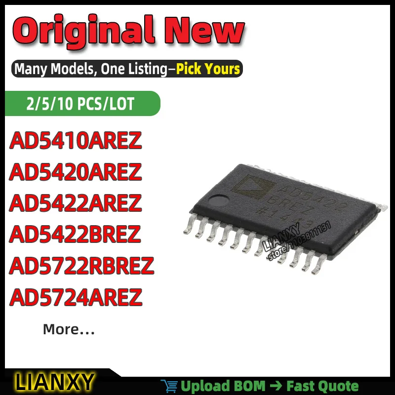 AD5410AREZ AD5422BREZ AD5420AREZ AD5724AREZ AD5722RBREZ AD5422AREZ TSSOP-24 16-Bit DAC New Original