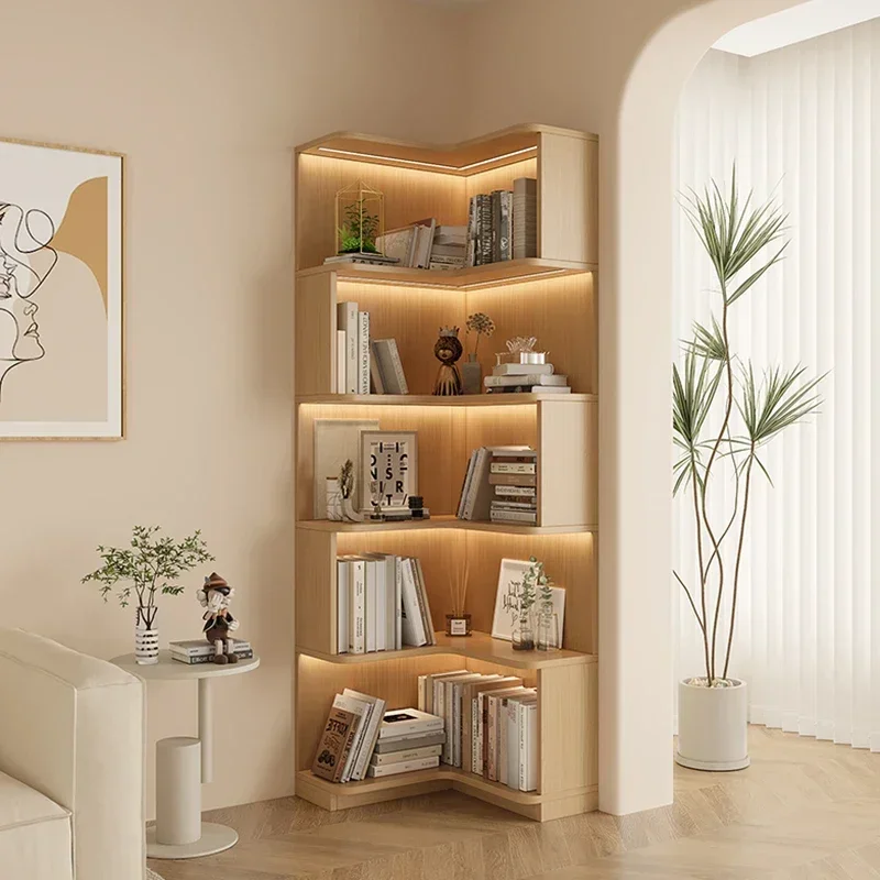 Home Furniture Wood Warehouse Shelf Shelves Room Living Angle Library Storage Cabinet Cube Organizer Display Librero Wooden