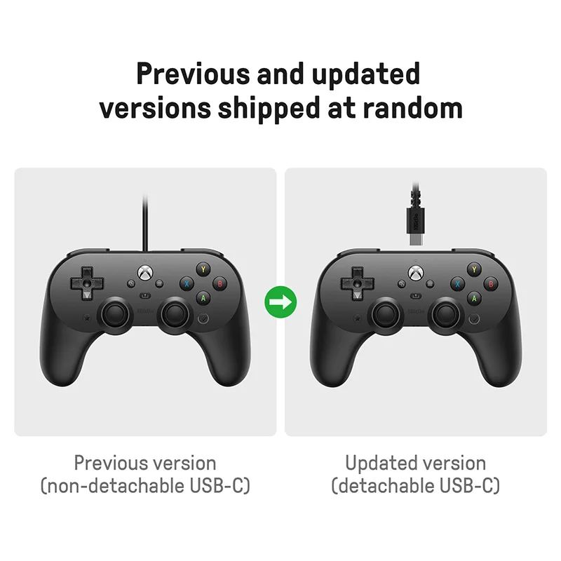 8BitDo - Pro 2 Wired Controller for Xbox Series, Series S, X, Xbox One, Windows 10, 11