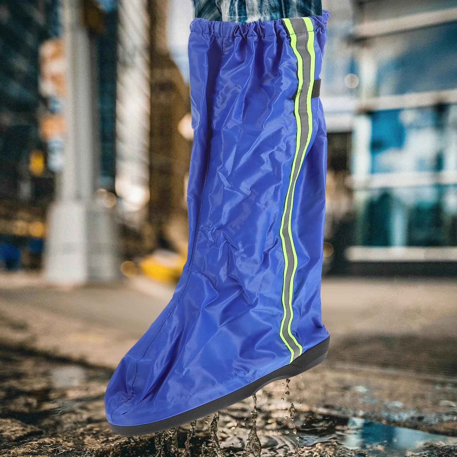 

1Pair Waterproof Oxford Fabric Shoe Covers Non-Slip Design Rainproof Gaiters for Hiking and Cycling Hiking Gaiters