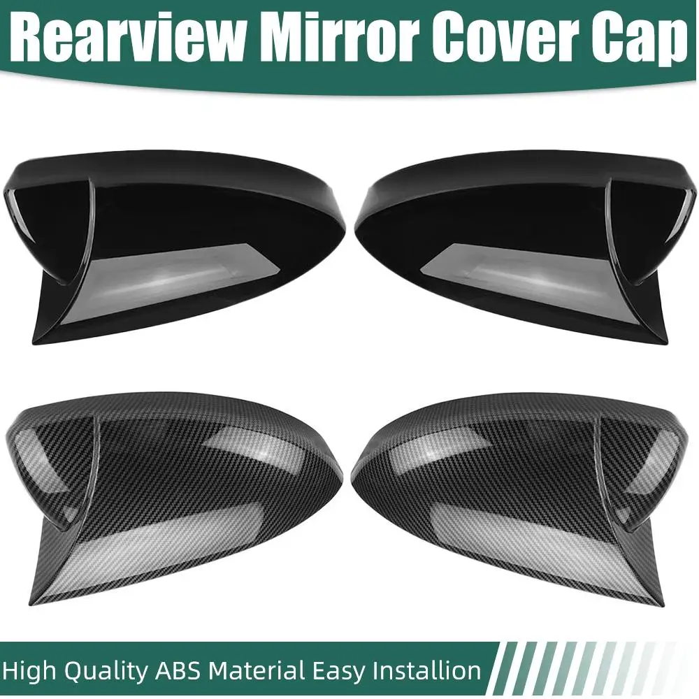 Fit For Renault Megane 4 MK4 2016-2020 ABS Carbon Fiber Black Rearview Mirror Covers