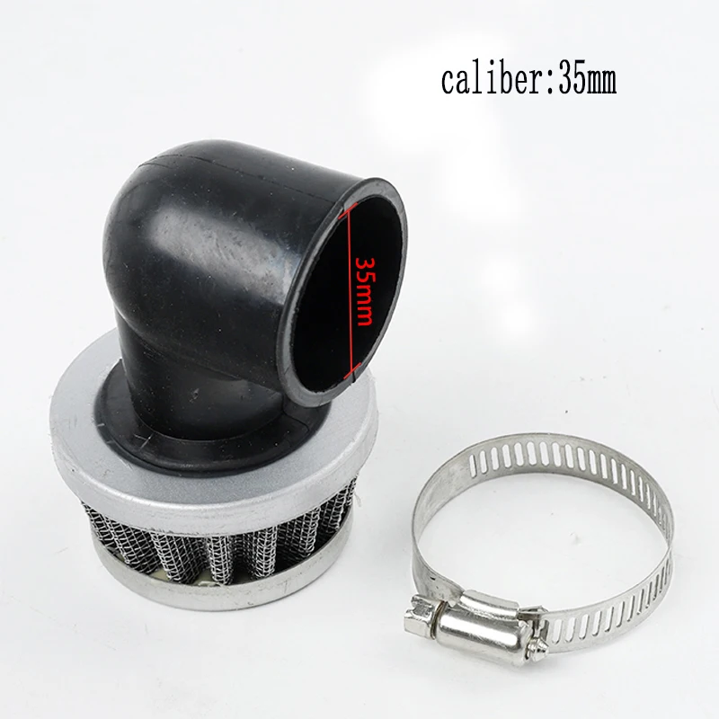 Universal Motorcycle 35mm 38mm Air Filters Stright Curved Right Angle For ATV Scooter Pit Dirt Bike Mini Air Filter Cleaner