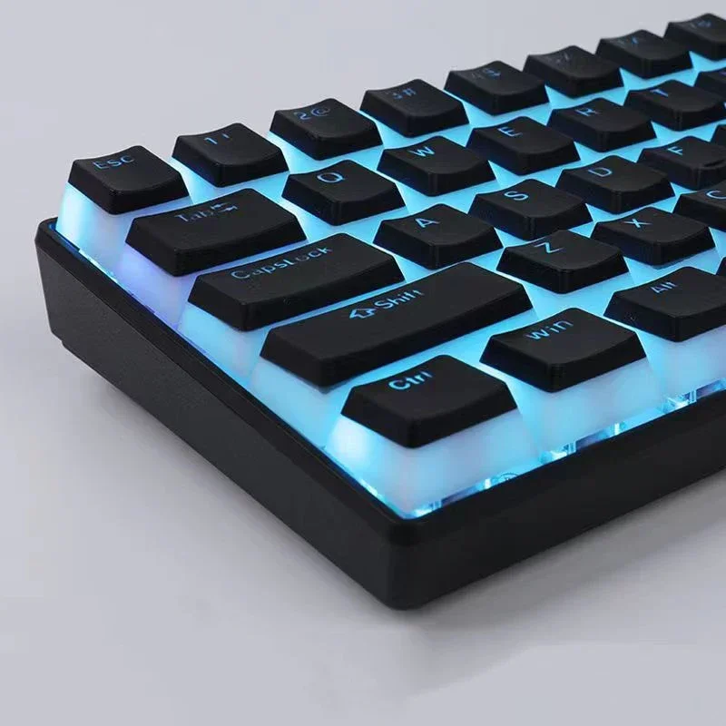 PBT 푸딩 키캡 기계식 키보드 키트용, OEM 프로필 키캡, Mx 스위치, RGB 백라이트, 87 104 게이머 키보드, 130 키