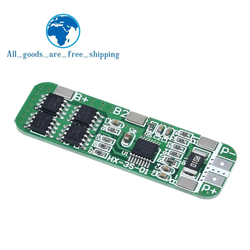 TZT 3S 8A Li-ion Lithium Battery 18650 Charger Protection Board Module