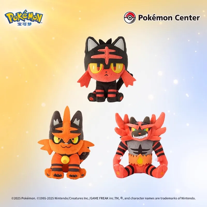 Muñeco de peluche de Pokémon, colección de palmeras, región de Alola, Rowlet Litten, Wobuffet, Torracat, Brionne Trumbeak, regalo de cumpleaños para niños