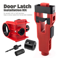 Ball Lock Hole Opener+Door Latch Mortise Tool Door Lock Installation Kit Fit 1-3/4\