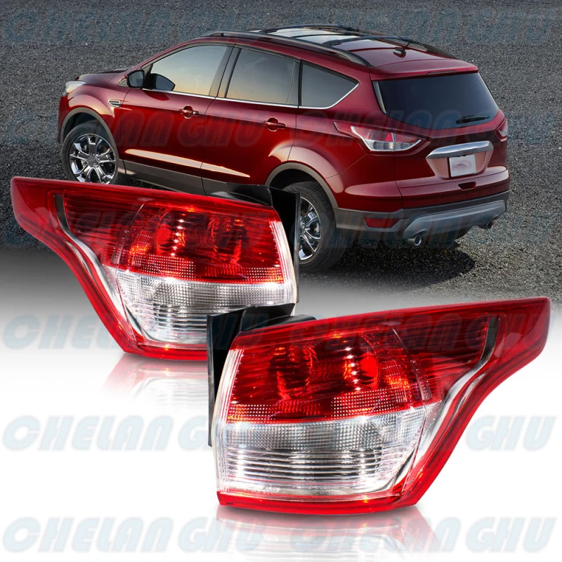 

Tail Light For Ford Escape 2013 2014 2015 2016 US Version 1 Pair Outer Side Rear Lamp Brake Light Without Bulbs