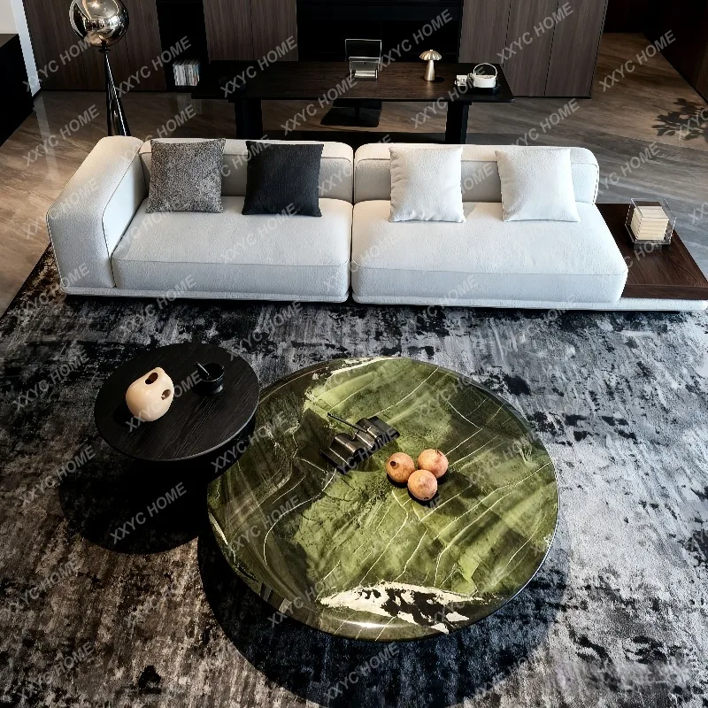 XX Style Round Coffee Tables Modern Design Low Narrow Coffee Tables Living Room Luxury  Furniture Home