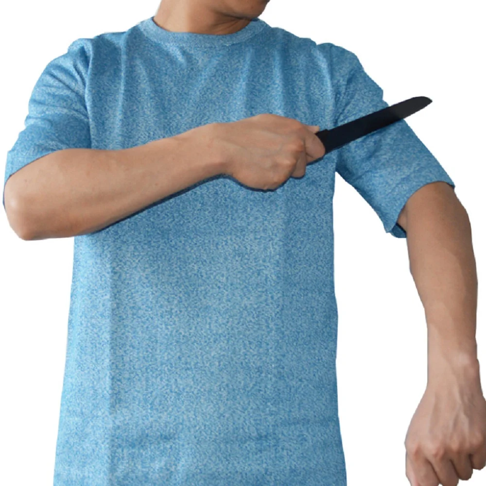 Cut Resistant Level 5 Knit Crew Neck Short Sleeve Lightweight  Safety Can Pass Security Checks  Anti-cutting