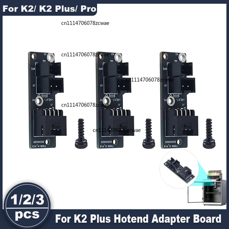 ZOCI-Hotend Adapter Board For Creality K2 Plus, 37×12×1.6 Hotend Adapter Board Replacement Parts For K2/K2 Pro 3D Printer Parts