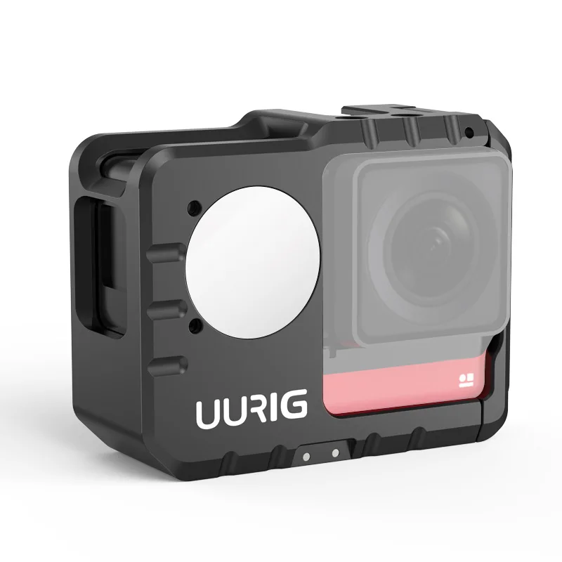 UURIG Oners Metal Protective Case Protector Frame Mounting Bracket Accessories Housing Case for Insta360 One RS Action Camera