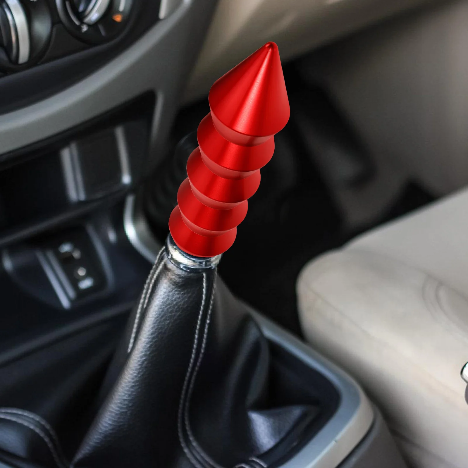 

Aluminum Alloy Universal Gear Shift Knob Stylish Manual Car Shifter Knob Easy Installation Smooth Grip Driving Experience