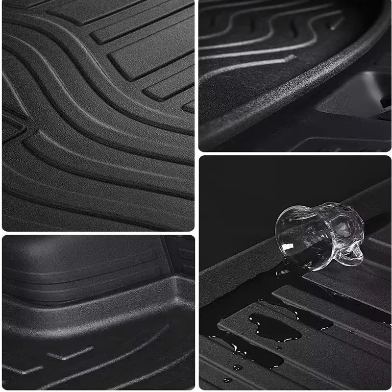 Car Trunk Mats for Haval Xiaolong Max 2023 2024 2025 Max PHEV Hi4 Auto Rear Cargo Tray Trunk Easy Clean Pads Car Accessories Mat