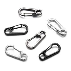 10pcs Oval Spring Openable Leather Bag Handbag Strap Buckle Connect Keyring DIY Pendant Key Dog Chain Snap Clasp Clip Carabiner