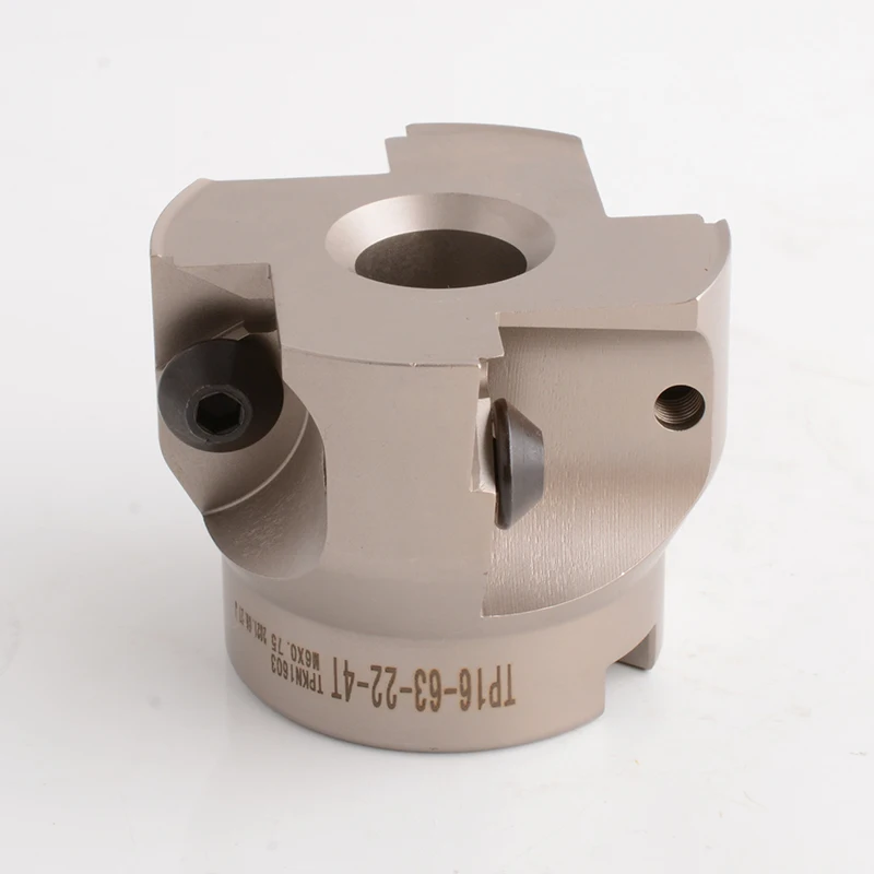 TP16-63-22-4T Right angle square shoulder indexable face milling cutter shell mill for TPKN1603 TPMN1603 carbide inserts