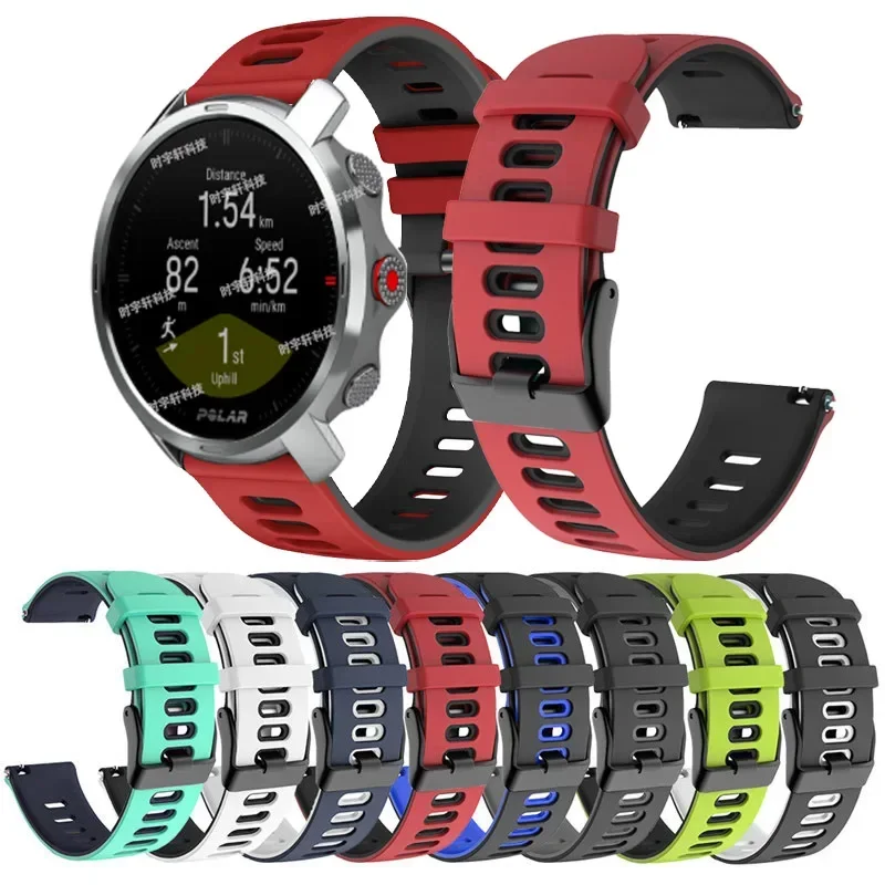 

20 22mm Silicone Strap For Polar Vantage V3 M2/M Grit X Pro Titan Sport Wristband For Polar Ignite 3 2 Unite Pacer Band Bracelet