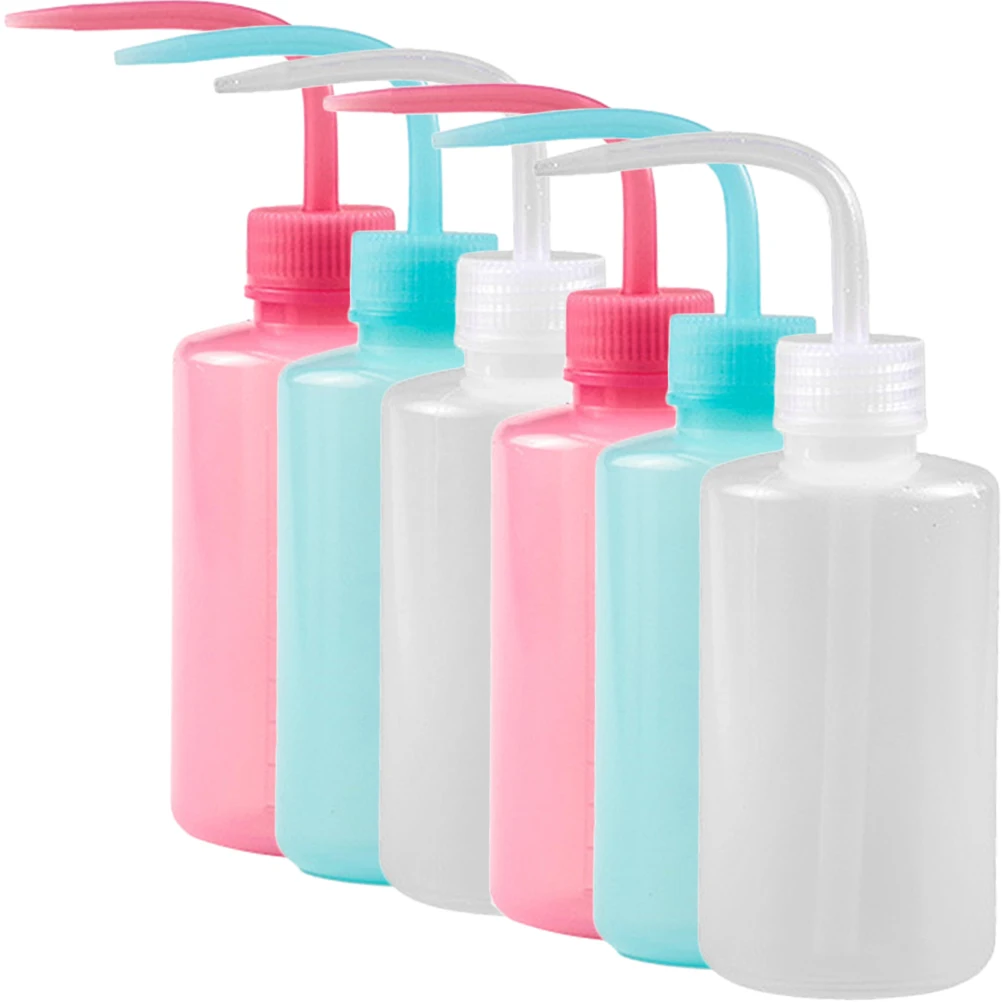 

6 Pcs Eyelash Cleansing Bottle Water Squirt Squeeze Bottles Eyelashes Cleaning Detergent