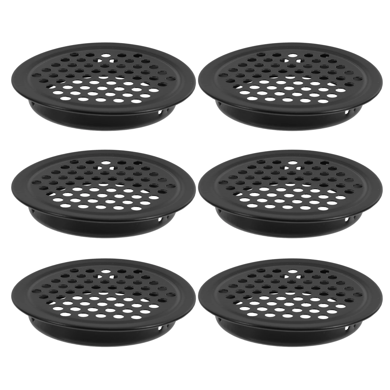 6Pcs Stainless Steel Wardrobe Ventilation Mesh Covers Round Air Vent Hole Plugs Cabinet Furniture Vent Hole Airflow Venting