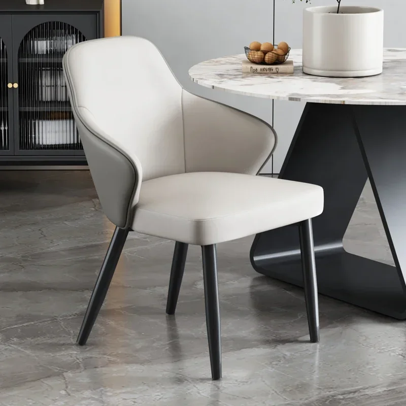 Luxury Chair Garden Bedroom Cafe Modern Accent Dining Chairs Furniture Outdoor Metal Design Krzeslo Antique Nordic DC-432 image 3