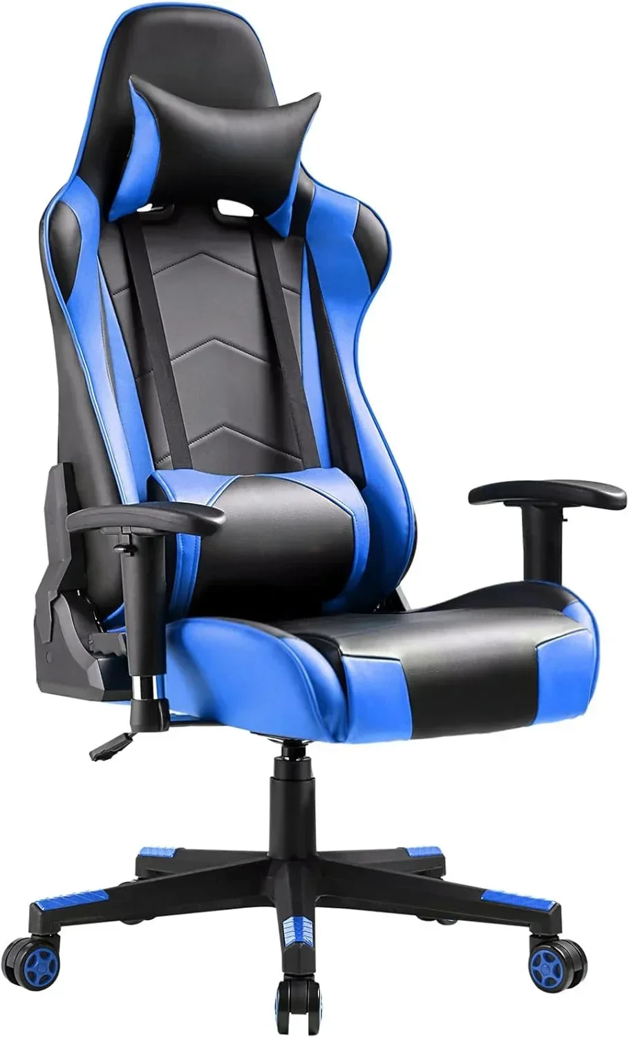 Silla ergonómica para videojuegos, ordenador de oficina de carreras, respaldo y asiento, sillón reclinable giratorio ajustable en altura