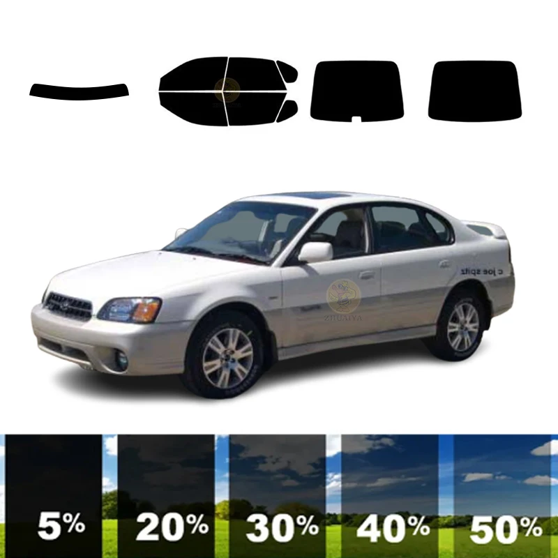 

precut Removable Window Tint Film For Car 100% UVR 5%-70%VLT Heat Insulation Carbon ﻿For SUBARU OUTBACK 4 DR SEDAN 2000-2004