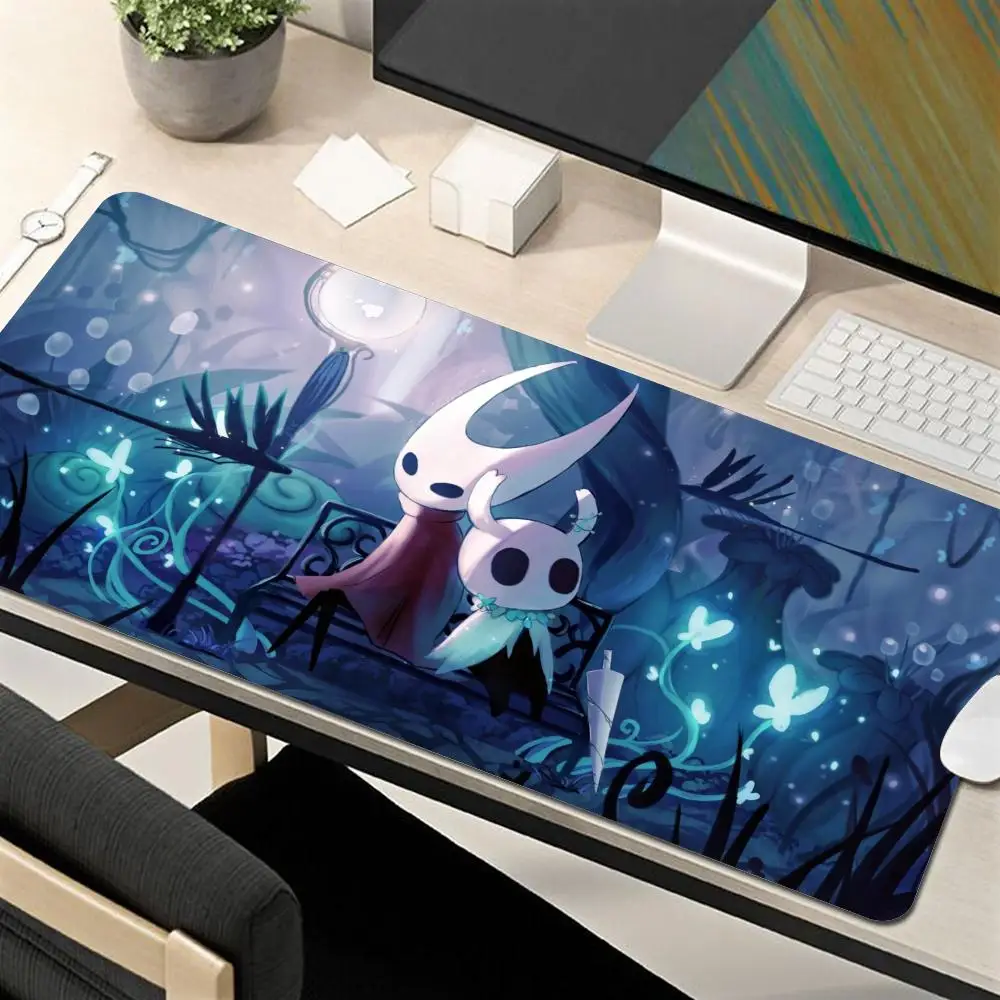 Hollow Knight Mousepad Xxl Gaming Mouse Pad Desk Protector Pc Gamer Accessories Keyboard Mat Large cute Extended Mice Keyboards