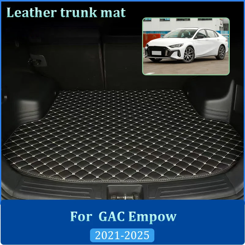 

For Trumpchi GAC Empow 2021-2025 Trunk Pads Cargo Boot Carpet Floor Tray Liner Leather Anti Dirty Mat Car Interior Accessories
