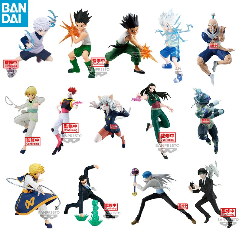 

В наличии BANDAI Original Hunter x Hunter Gon Killua Kurapika Leorio Hisoka Аниме Фигурка Модель
