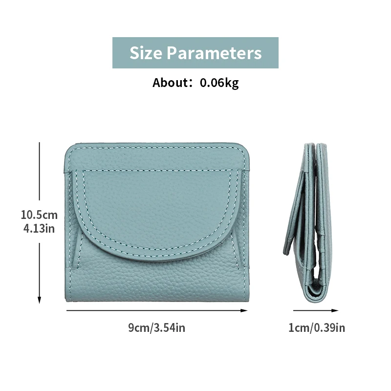 GERUOLA маленький кошелек из натуральной верхней кожи, кошелек для монет, мужской многофункциональный кошелек, деловой подарок, подарок на Хэллоуин/Рождество