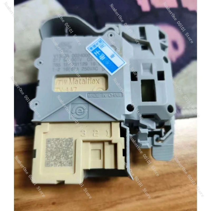 For Haier Washing Machine Door Lock ZV-447, Electronic Delay Switch 0024000128RA 220VAC Replacement Part