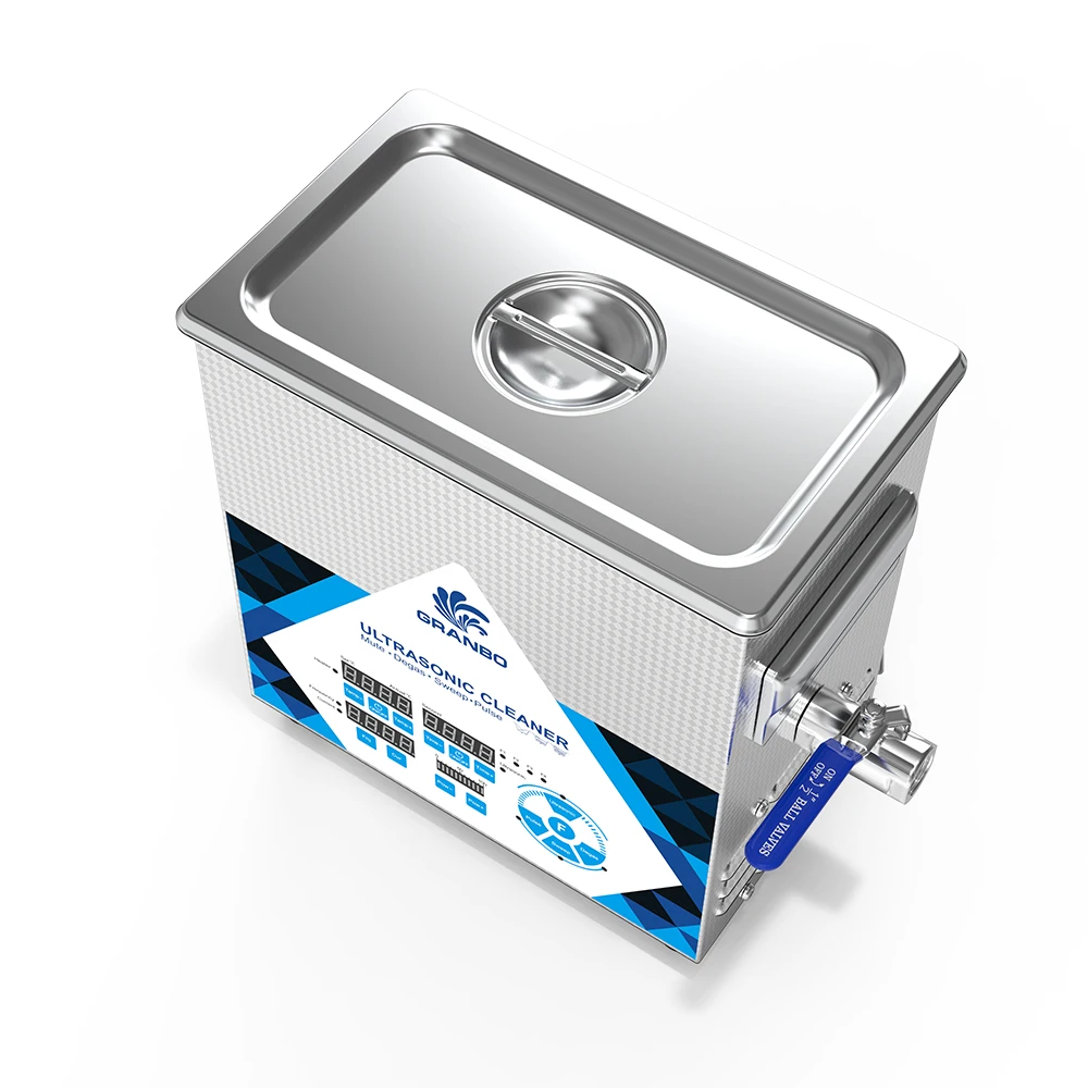 New Mute Operation Ultrasonic Cleaner with Multi-frequency 28/33/40KHz 3.2L 100W Efficient Heating Ultrasound Bath