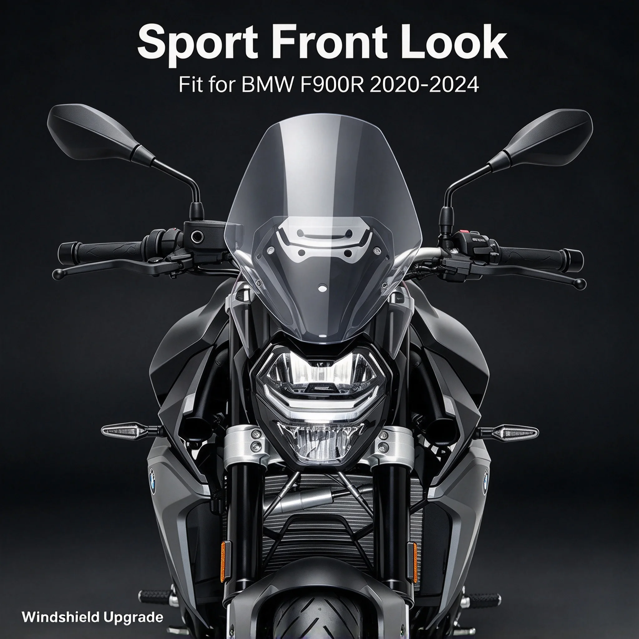 For BMW F900R 2020 -2024 2023 Wind Deflectors Motorcycle Screen Windshield Deflectors for Enhanced Riding Experience KOLMIO-LAM