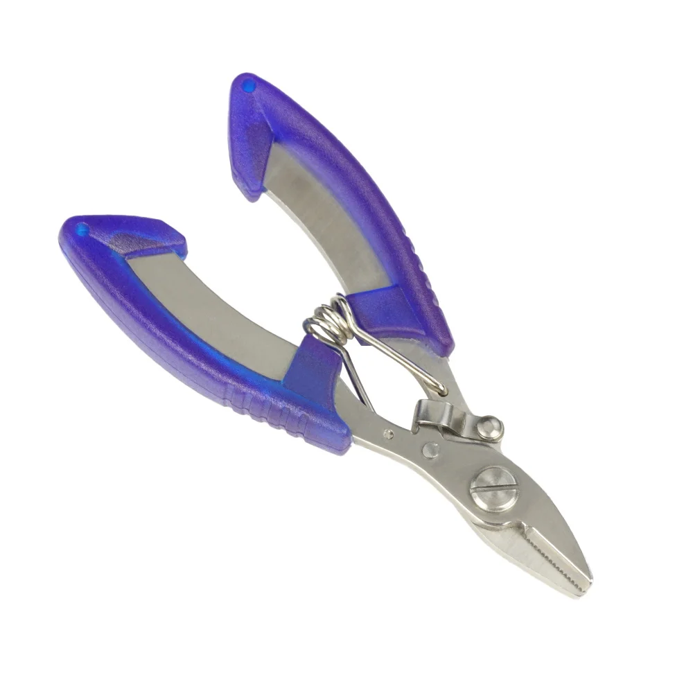 Hirisi JD03 Roestvrijstalen visschaar Tackle Tool met nylon zakje voor het snijden van PE-lijngevlochten Monofilament Terminal Tackle