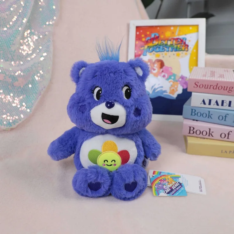 

Miniso, новый продукт Carebears, натуральная плюшевая игрушка-медведь Love Bear, подушка с радужным медведем, Рождественский подарок, подарок на день рождения для женщин
