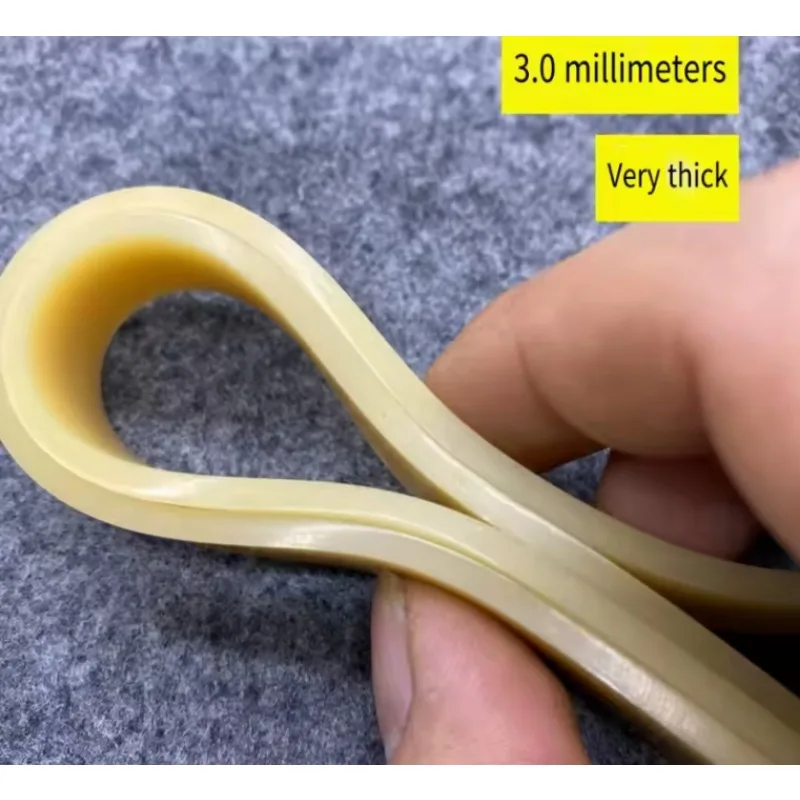 Bandes de caoutchouc en latex pour lance-pierre, 3,0 mm d'épaisseur, haute élasticité, 2/3/5 pièces, pour le sport de plein air et la cible