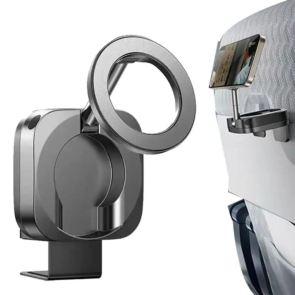 Travel Magnetic Phone Stand Strong Magnetic Cell Phone Holder For MagSafe Car Mount Airplane Foldable Phone Holder