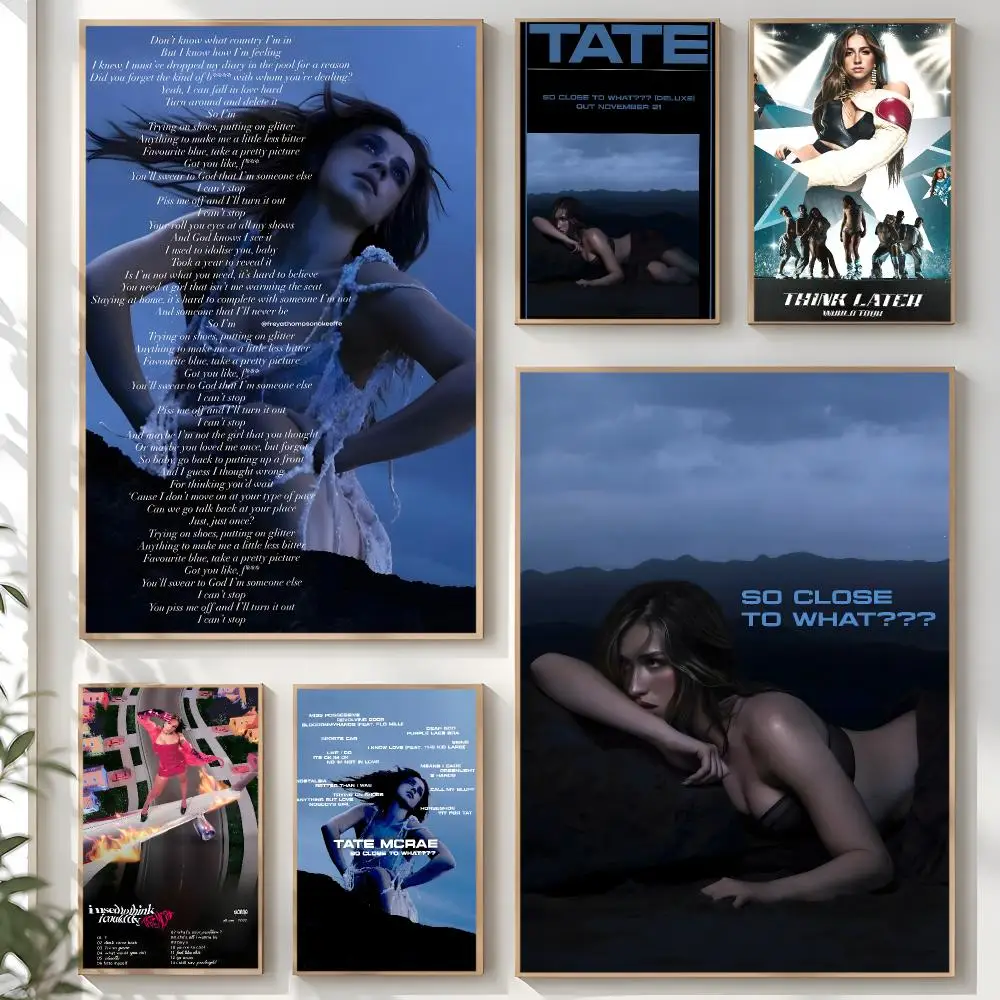 T-Tate M-McRaeS Singer Poster Creative Room Art For Dorm Bedroom Study Apartment Home Gift