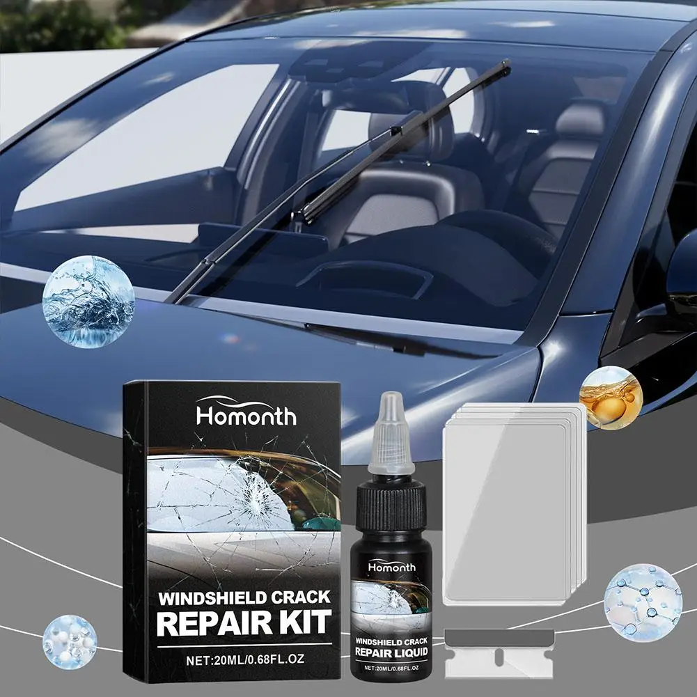 

20ml Windshield Crack Repair Fluid Car Window Repair Scratch Glue Restore Windscreen Auto Crack Curing Glass DIY Fluid Resi H4O3